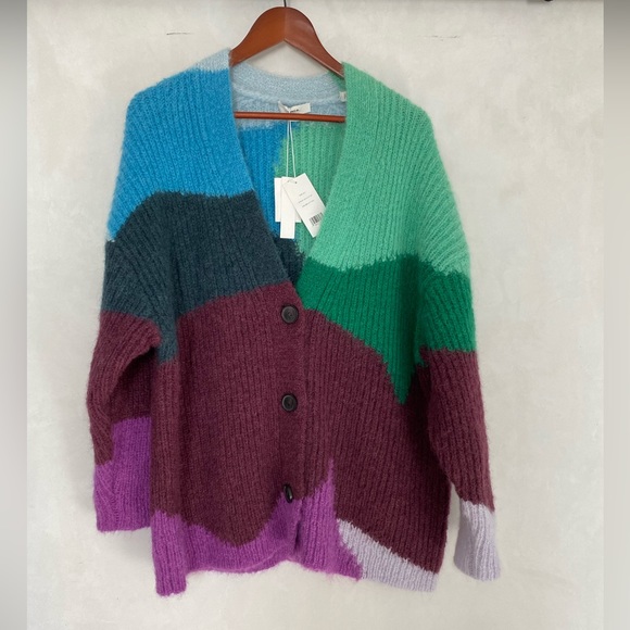 Vince Sweaters - VINCE
Mohair & Alpaca Intarsia Wave Cardigan